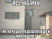 псс,чебурек не хочешь подешевевшей картошки?