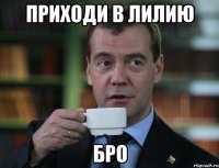 приходи в лилию бро