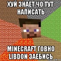 хуй знает чо тут написать minecraft говно libdon заебись