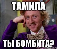 ТАМИЛА ТЫ БОМБИТА?