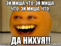 Эй Миша.Что. Эй Миша. Что. Эй Миша. Что. ДА НИХУЯ!!