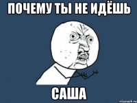 почему ты не идёшь САША