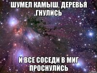 шумел камыш, деревья гнулись и все соседи в миг проснулись