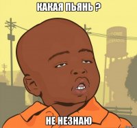 какая пьянь ? не незнаю