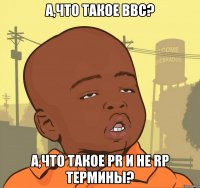 А,что такое ВВС? А,что такое PR и не RP термины?