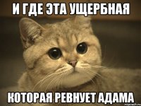 И где эта ущербная Которая ревнует Адама