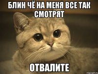 блин чё на меня все так смотрят отвалите