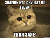 Знаешь кто скучает по тебе?! Твоя Зая!:*