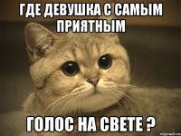 Где Девушка с самым приятным голос на свете ?