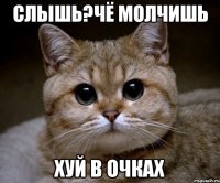 слышь?чё молчишь хуй в очках