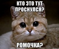 Кто это тут проснулся? Ромочка?