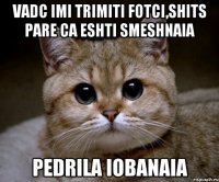 vadc imi trimiti fotci,shits pare ca eshti smeshnaia pedrila iobanaia