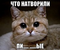 что натворили пи..... ......ые