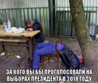  За кого вы бы проголосовали на выборах президента в 2018 году