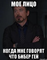 Мое лицо Когда мне говорят что бибер гей