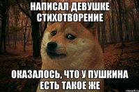 написал девушке стихотворение оказалось, что у пушкина есть такое же