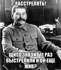 Расстрелять! Щито значит 11 раз выстрелили и он еще жив?