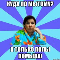 Куда по мытому? Я только полы помыла!