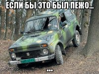 Если бы это был Пежо... ...