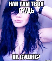 как там твоя грудь на сушке?