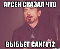 аРСЕН СКАЗАЛ ЧТО ВЫБЬЕТ САЙГУ12