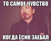 ТО САМОЕ ЧУВСТВО Когда ёсик заебал