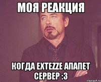 моя реакция когда ExTezZe апапет сервер :3