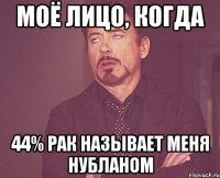 Моё лицо, когда 44% рак называет меня нубланом