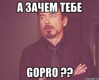 А зачем тебе GoPro ??