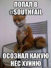 попал в #SouthFail осознал какую нёс хуйню