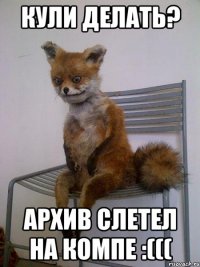 кули делать? Архив слетел на компе :(((