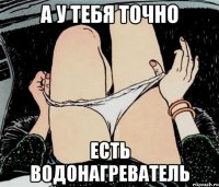 А У ТЕБЯ ТОЧНО ЕСТЬ ВОДОНАГРЕВАТЕЛЬ