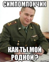 Симпомпончик Как ты мой родной ?