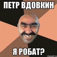 петр вдовкин Я РОБАТ?