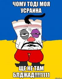 ЧОМУ ТОДI МОЯ УСРАИНА ЩЕ НЕ ТАМ БЛДЖАД!!!!1111