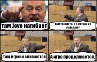 там Jove нагибает там танкисты с 5 метров не попадают там игроки сливаются А игра продолжается.