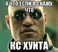 а что если я скажу что кс хуита