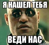 я нашел тебя веди нас