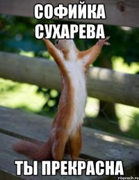 Софийка Сухарева ты прекрасна