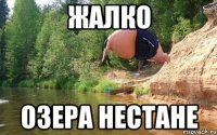 жалко озера нестане