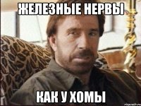 Железные нервы как у Хомы