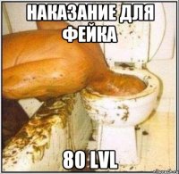 наказание для фейка 80 LVL