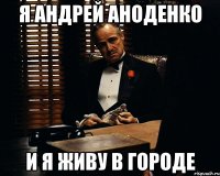 я Андрей Аноденко и я живу в городе