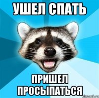 ушел спать пришел просыпаться