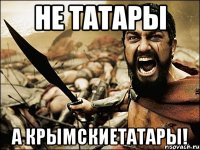 НЕ ТАТАРЫ А КРЫМСКИЕТАТАРЫ!