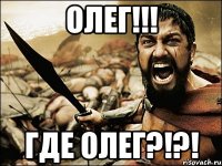 Олег!!! где олег?!?!