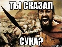 Ты сказал СУКА?