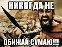 никогда не обижай Сумаю!!!