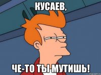 Кусаев, Че-то ты мутишь!