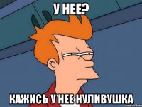 у нее? кажись у нее нуливушка